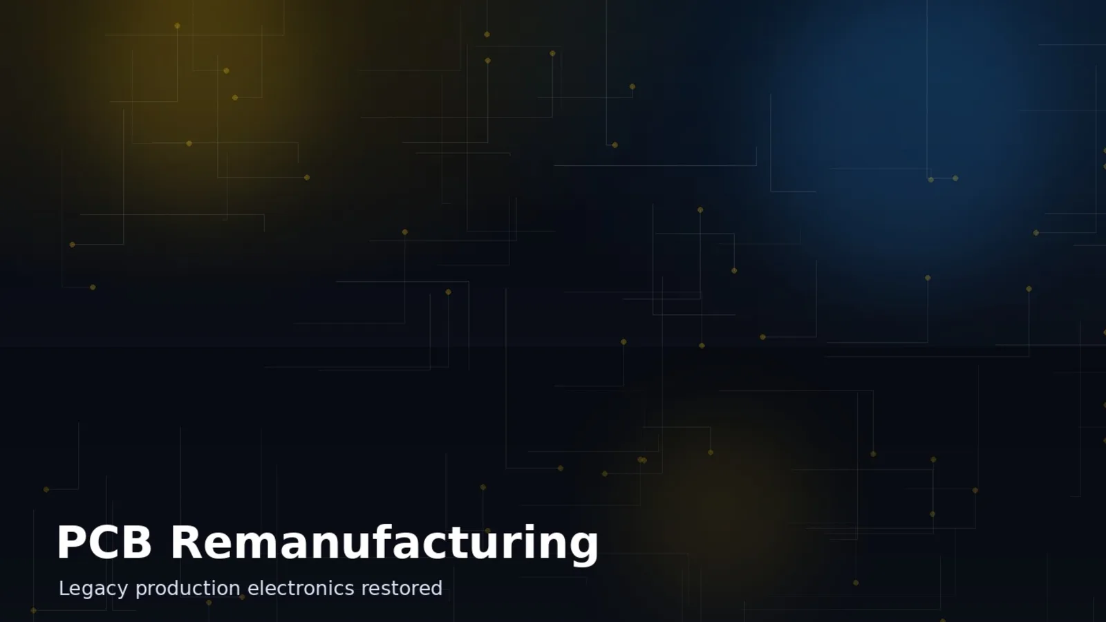 Legacy Board Remanufacturing Pathway project