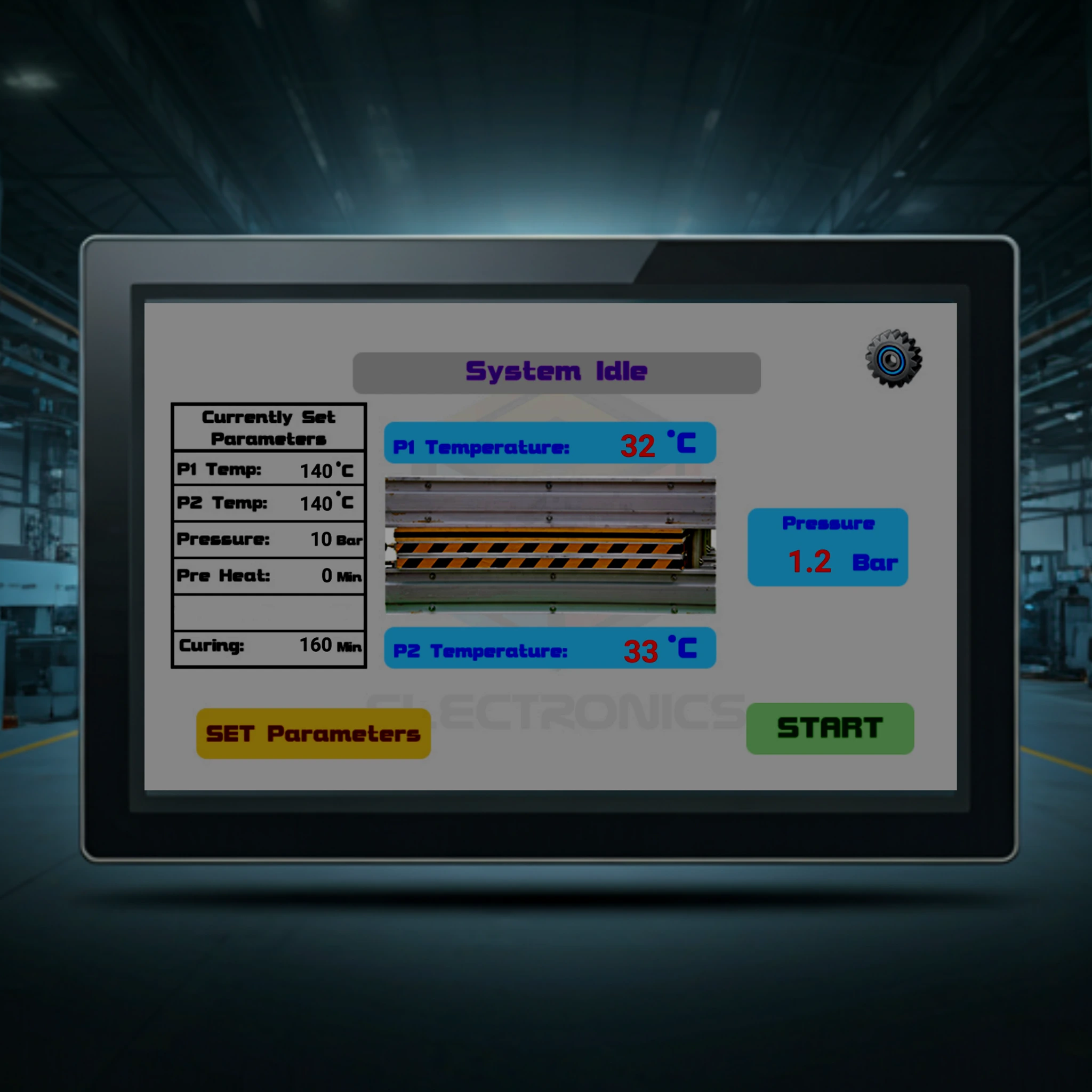 Vulcanising Press Controllers project